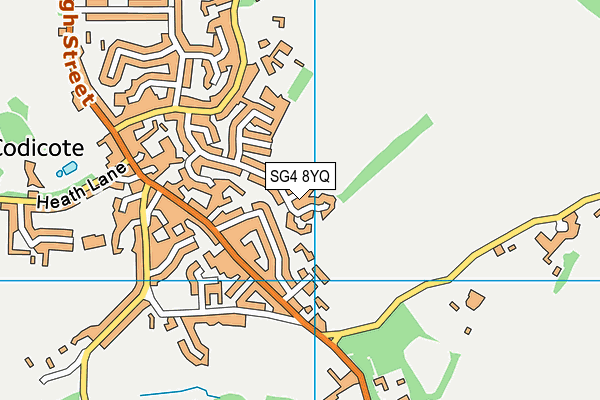 SG4 8YQ map - OS VectorMap District (Ordnance Survey)