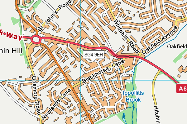 SG4 9EH map - OS VectorMap District (Ordnance Survey)