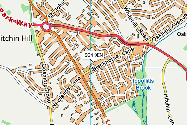 SG4 9EN map - OS VectorMap District (Ordnance Survey)