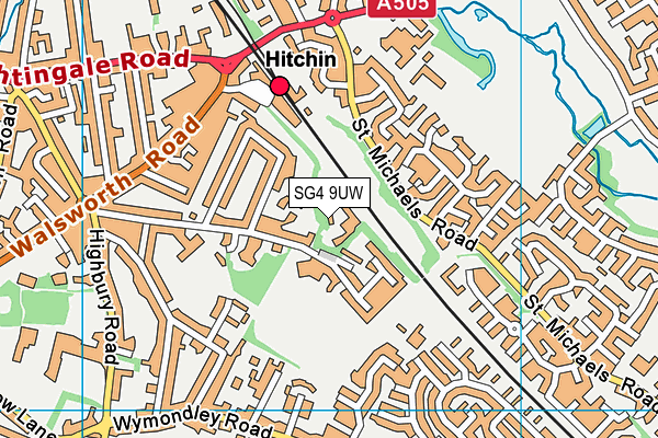 Zone Fitness (Closed) map (SG4 9UW) - OS VectorMap District (Ordnance Survey)