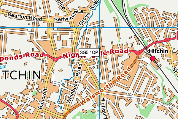 SG5 1QP map - OS VectorMap District (Ordnance Survey)