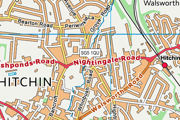 SG5 1QU map - OS VectorMap District (Ordnance Survey)