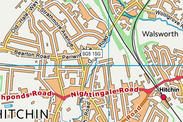 SG5 1SG map - OS VectorMap District (Ordnance Survey)