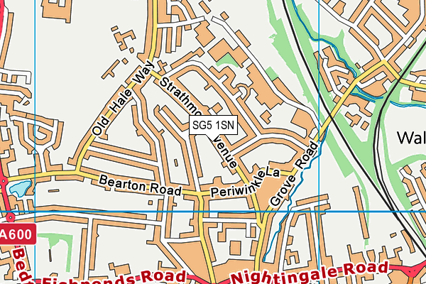 SG5 1SN map - OS VectorMap District (Ordnance Survey)