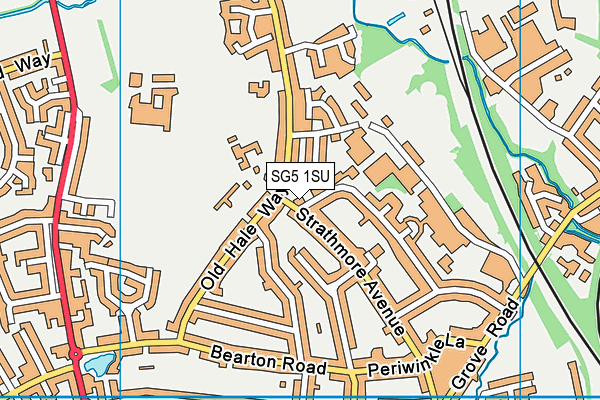 SG5 1SU map - OS VectorMap District (Ordnance Survey)