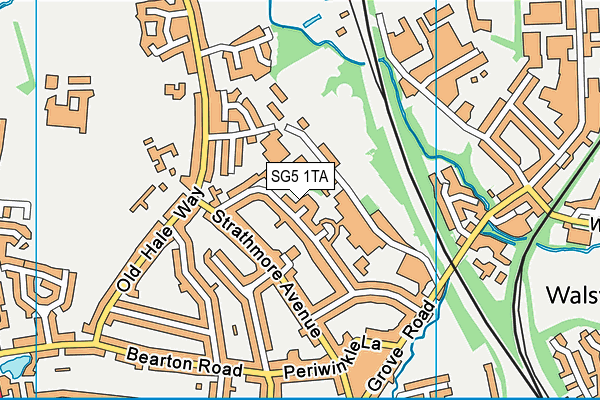 SG5 1TA map - OS VectorMap District (Ordnance Survey)