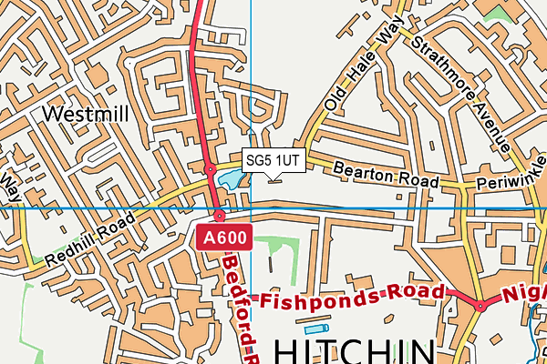 SG5 1UT map - OS VectorMap District (Ordnance Survey)