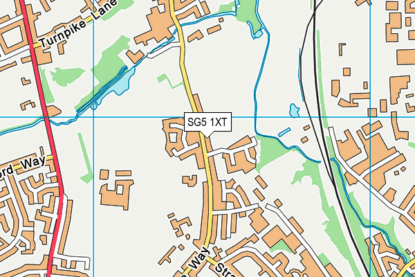 Our Lady Catholic Primary School map (SG5 1XT) - OS VectorMap District (Ordnance Survey)