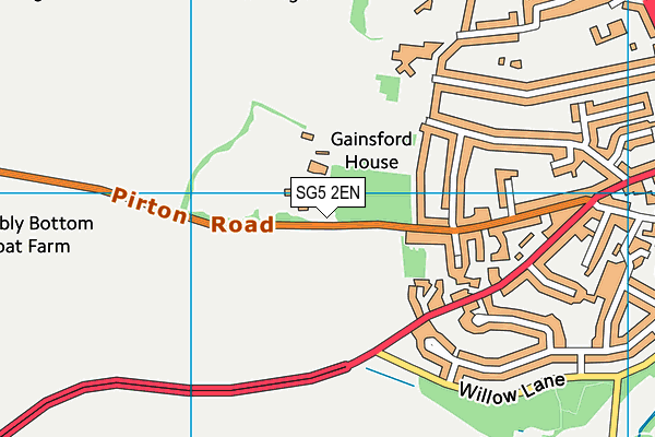 SG5 2EN map - OS VectorMap District (Ordnance Survey)