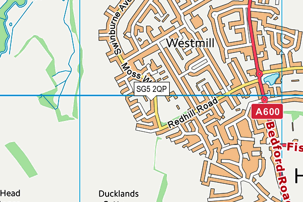SG5 2QP map - OS VectorMap District (Ordnance Survey)