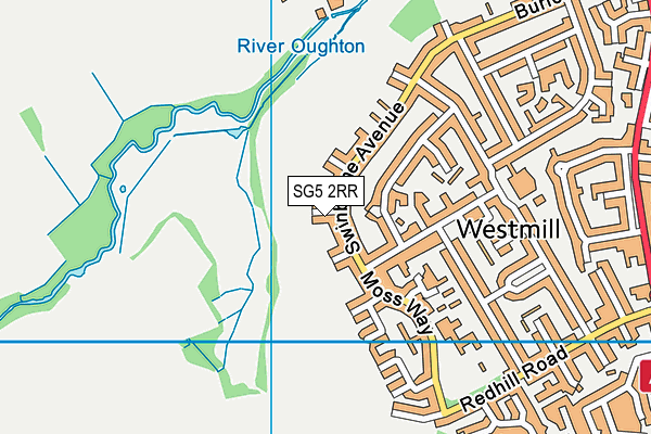 SG5 2RR map - OS VectorMap District (Ordnance Survey)