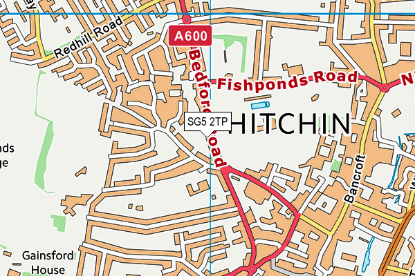 SG5 2TP map - OS VectorMap District (Ordnance Survey)