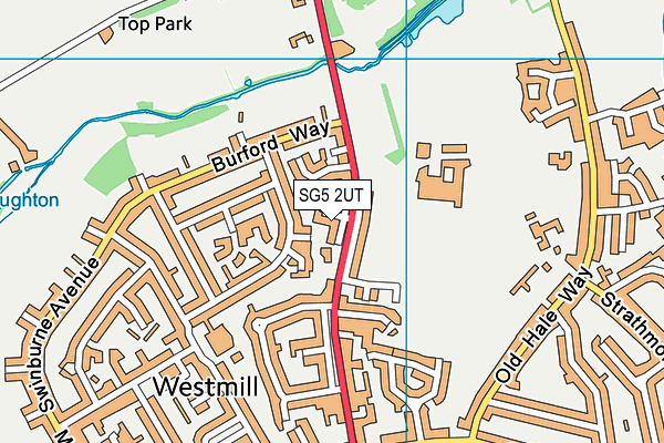 SG5 2UT map - OS VectorMap District (Ordnance Survey)