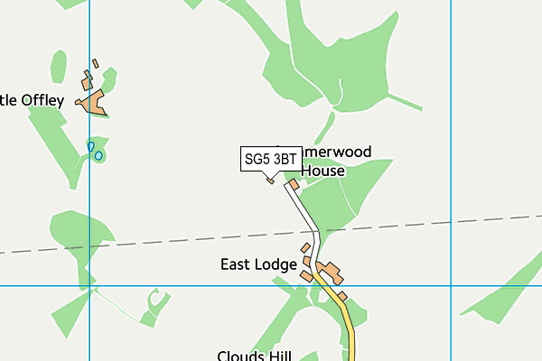 SG5 3BT map - OS VectorMap District (Ordnance Survey)