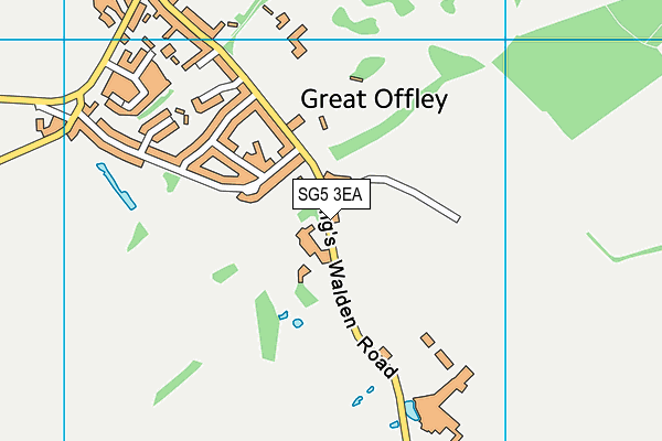 SG5 3EA map - OS VectorMap District (Ordnance Survey)