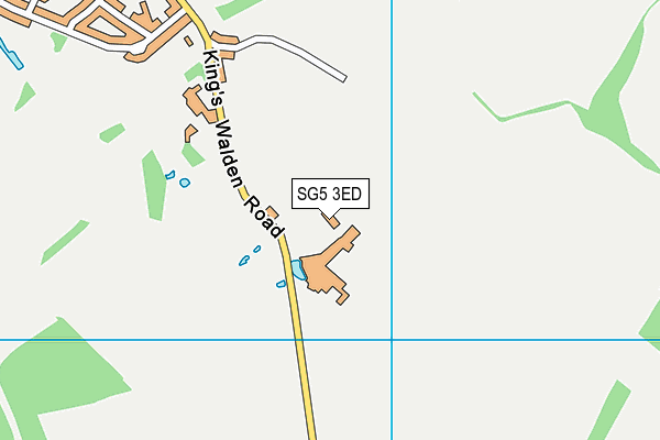 SG5 3ED map - OS VectorMap District (Ordnance Survey)