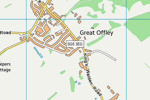 SG5 3EG map - OS VectorMap District (Ordnance Survey)