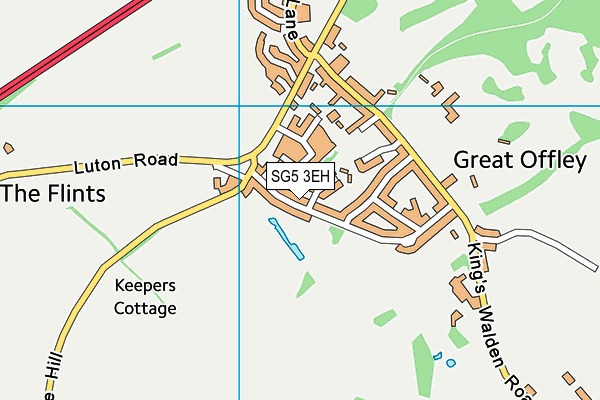 SG5 3EH map - OS VectorMap District (Ordnance Survey)