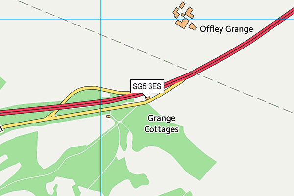 SG5 3ES map - OS VectorMap District (Ordnance Survey)