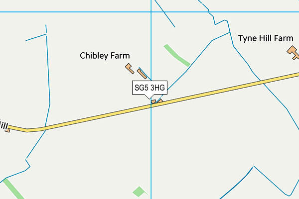 SG5 3HG map - OS VectorMap District (Ordnance Survey)