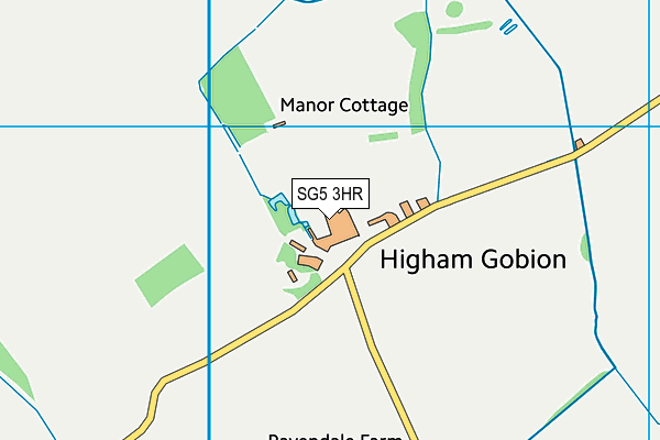 SG5 3HR map - OS VectorMap District (Ordnance Survey)