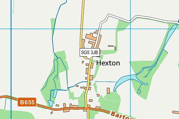 Hexton Recreation Ground map (SG5 3JB) - OS VectorMap District (Ordnance Survey)