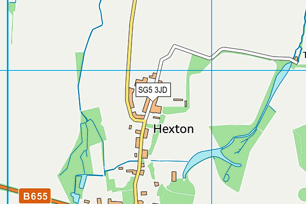 SG5 3JD map - OS VectorMap District (Ordnance Survey)