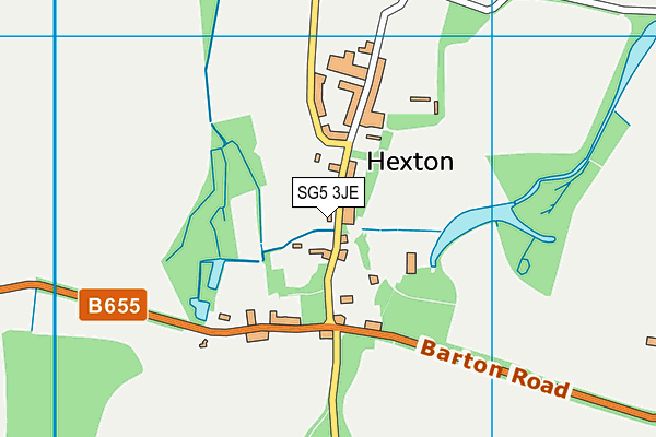 SG5 3JE map - OS VectorMap District (Ordnance Survey)