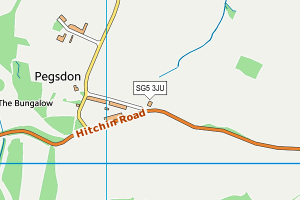 SG5 3JU map - OS VectorMap District (Ordnance Survey)