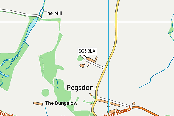 SG5 3LA map - OS VectorMap District (Ordnance Survey)