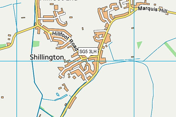 SG5 3LH map - OS VectorMap District (Ordnance Survey)