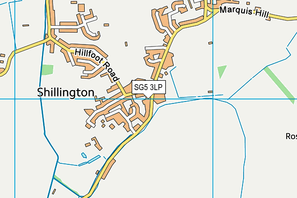 SG5 3LP map - OS VectorMap District (Ordnance Survey)