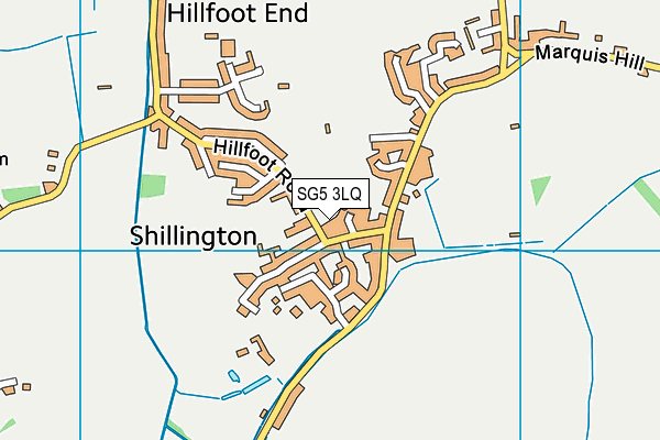 SG5 3LQ map - OS VectorMap District (Ordnance Survey)