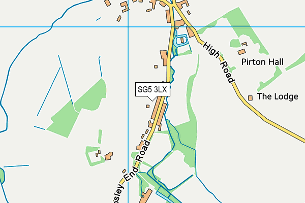 SG5 3LX map - OS VectorMap District (Ordnance Survey)