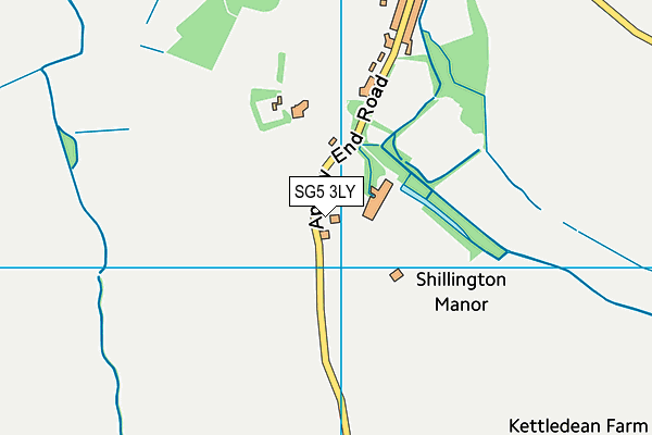 SG5 3LY map - OS VectorMap District (Ordnance Survey)