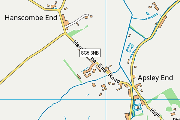 SG5 3NB map - OS VectorMap District (Ordnance Survey)