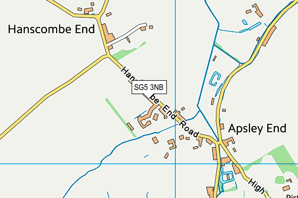 Map of JUSTGINGER LIMITED at district scale