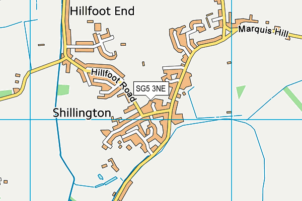 SG5 3NE map - OS VectorMap District (Ordnance Survey)