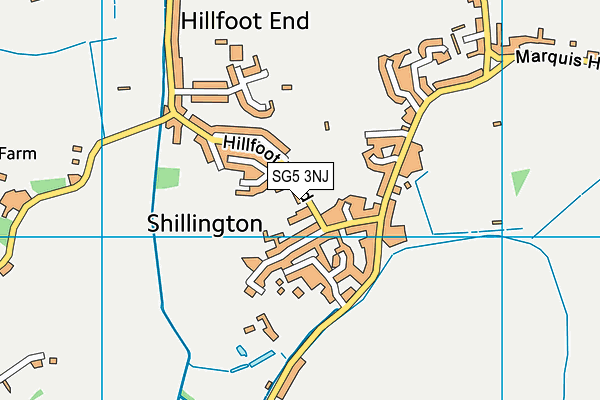 SG5 3NJ map - OS VectorMap District (Ordnance Survey)