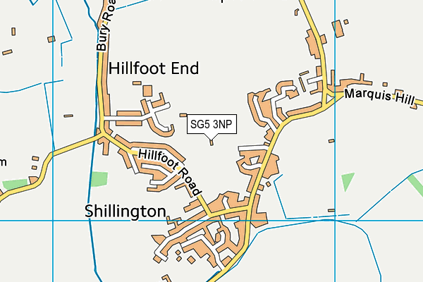 SG5 3NP map - OS VectorMap District (Ordnance Survey)