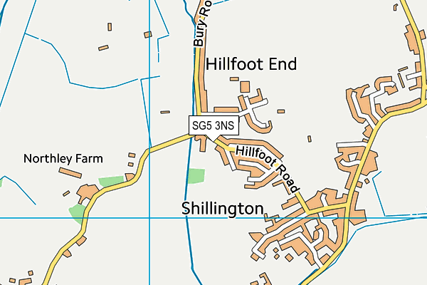 SG5 3NS map - OS VectorMap District (Ordnance Survey)