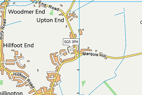 SG5 3PH map - OS VectorMap District (Ordnance Survey)