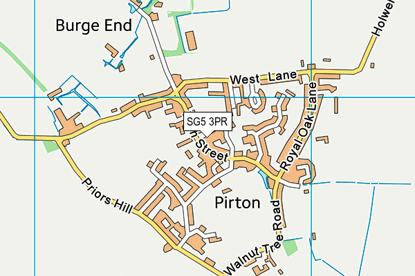 SG5 3PR map - OS VectorMap District (Ordnance Survey)