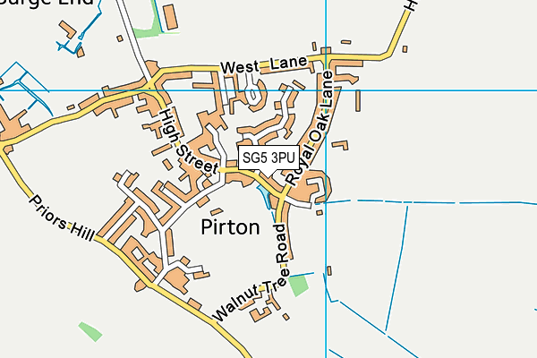 SG5 3PU map - OS VectorMap District (Ordnance Survey)