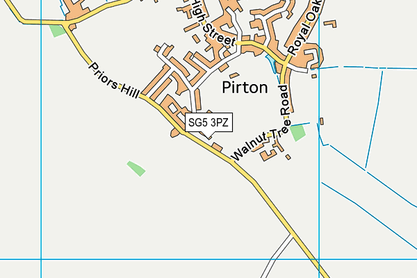 SG5 3PZ map - OS VectorMap District (Ordnance Survey)