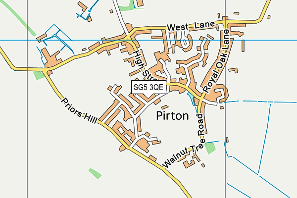 SG5 3QE map - OS VectorMap District (Ordnance Survey)