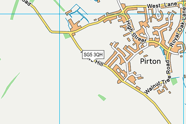 SG5 3QH map - OS VectorMap District (Ordnance Survey)