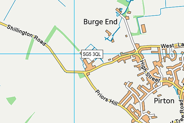 SG5 3QL map - OS VectorMap District (Ordnance Survey)