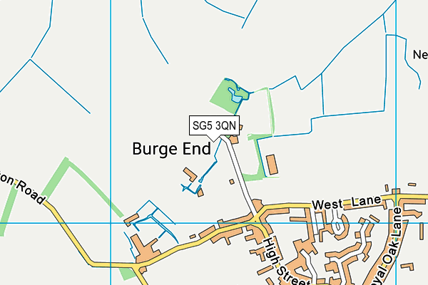 SG5 3QN map - OS VectorMap District (Ordnance Survey)