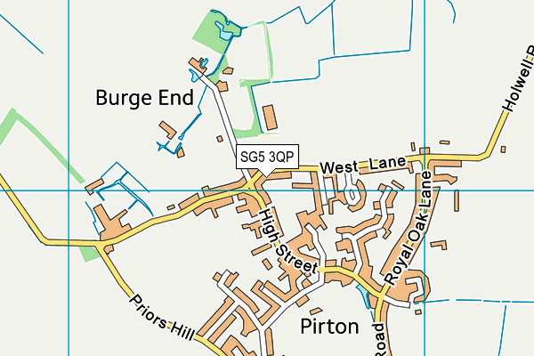 SG5 3QP map - OS VectorMap District (Ordnance Survey)